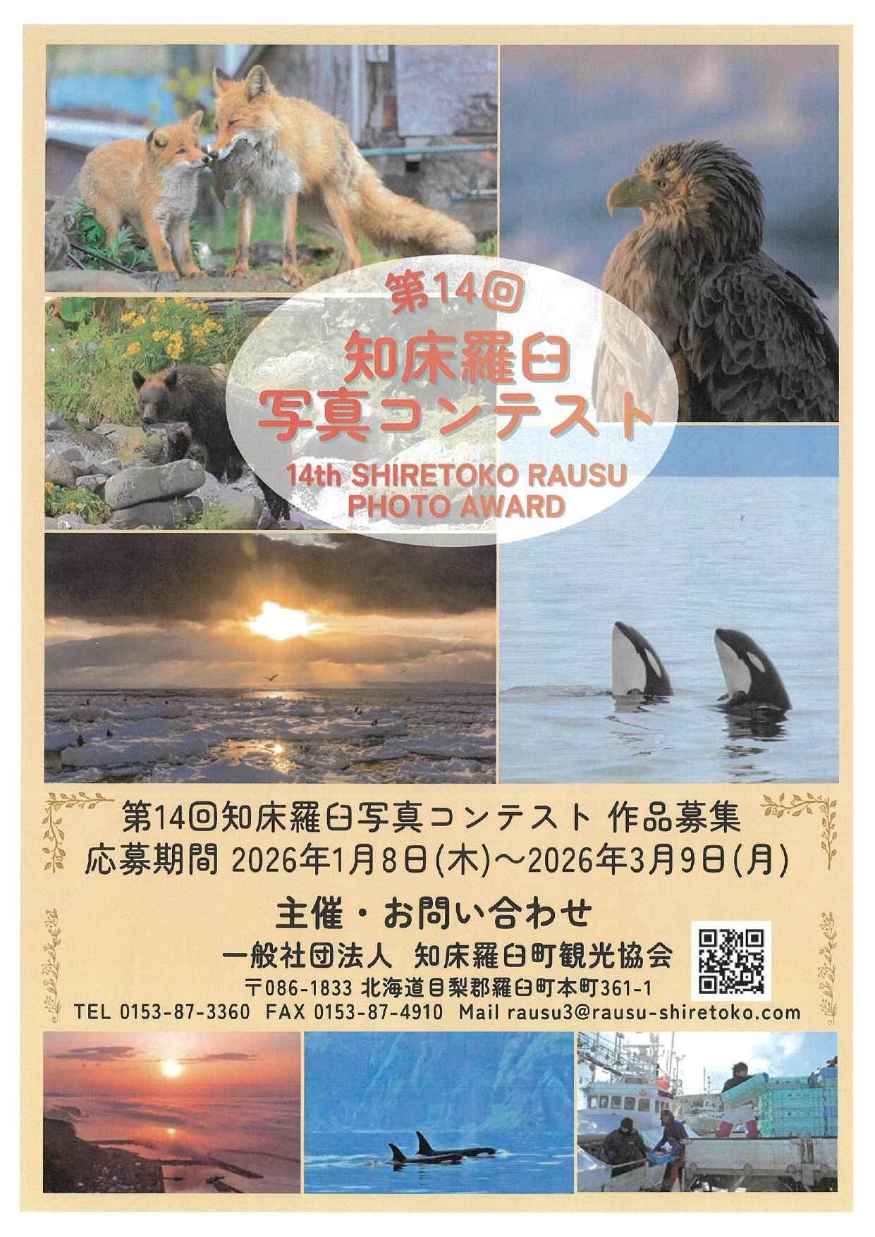 第14回知床羅臼写真コンテスト まもなく開催！ | 知床羅臼町観光協会